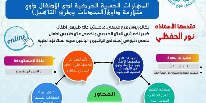 المهارات الحسية الحركية لدى الاطفال ذوي متلازمة داون (التحديات وطرق التأهيل)